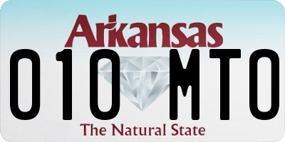 AR license plate 010MTO