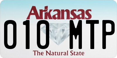 AR license plate 010MTP