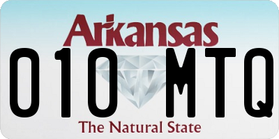 AR license plate 010MTQ