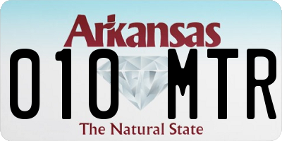 AR license plate 010MTR