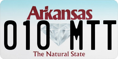 AR license plate 010MTT