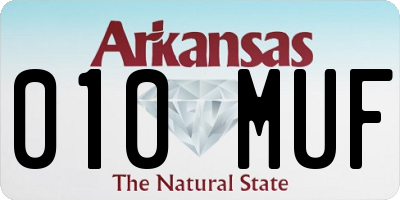 AR license plate 010MUF