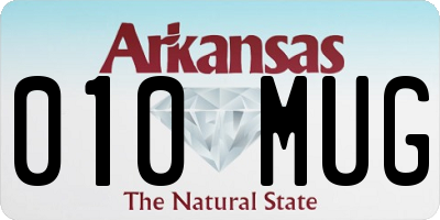 AR license plate 010MUG