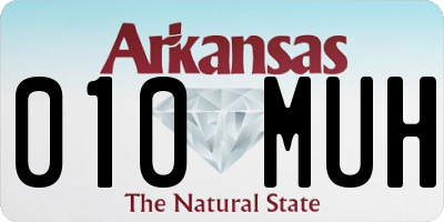 AR license plate 010MUH