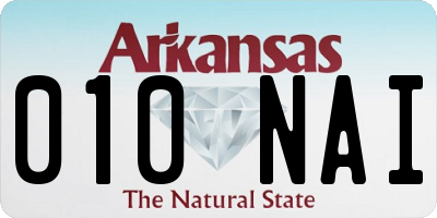 AR license plate 010NAI