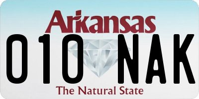 AR license plate 010NAK