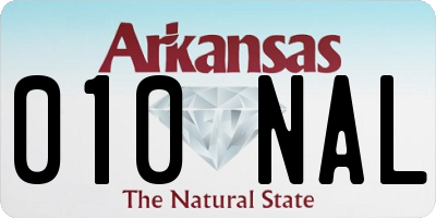 AR license plate 010NAL