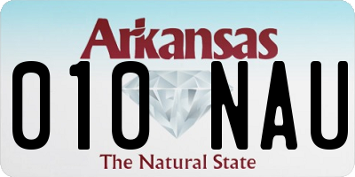 AR license plate 010NAU