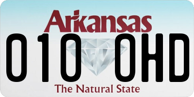AR license plate 010OHD
