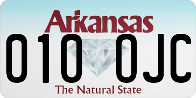 AR license plate 010OJC