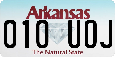AR license plate 010UOJ
