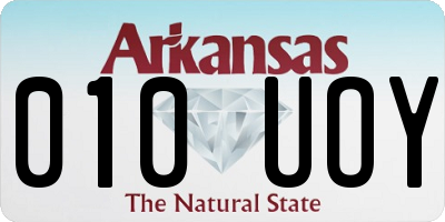 AR license plate 010UOY