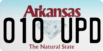 AR license plate 010UPD