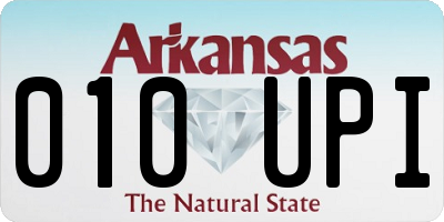 AR license plate 010UPI