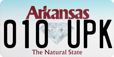 AR license plate 010UPK