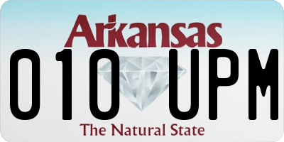 AR license plate 010UPM