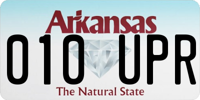 AR license plate 010UPR
