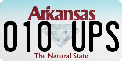 AR license plate 010UPS