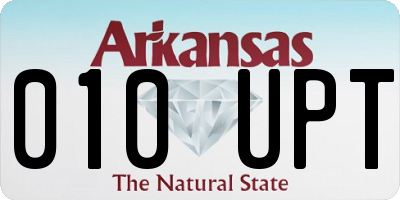 AR license plate 010UPT