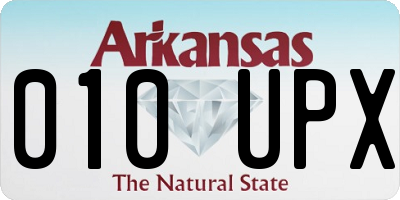 AR license plate 010UPX