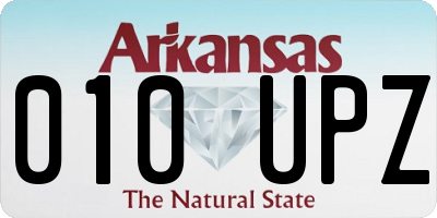 AR license plate 010UPZ