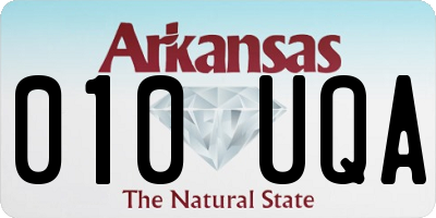 AR license plate 010UQA