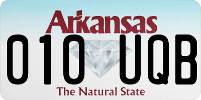 AR license plate 010UQB