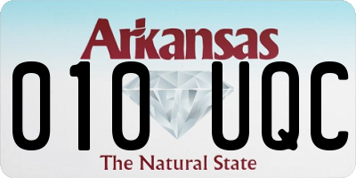 AR license plate 010UQC