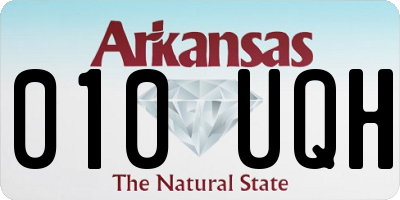 AR license plate 010UQH