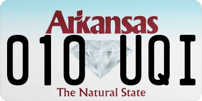 AR license plate 010UQI