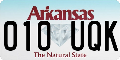 AR license plate 010UQK