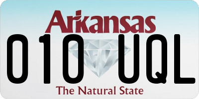 AR license plate 010UQL