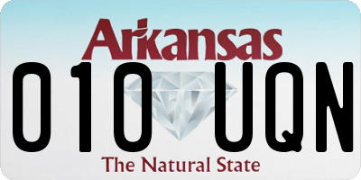 AR license plate 010UQN