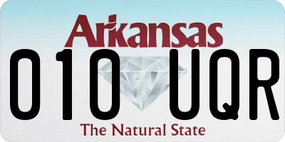 AR license plate 010UQR