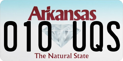 AR license plate 010UQS