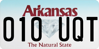 AR license plate 010UQT