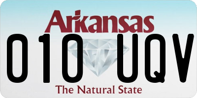 AR license plate 010UQV