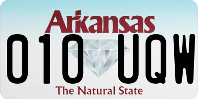 AR license plate 010UQW