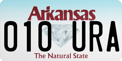 AR license plate 010URA
