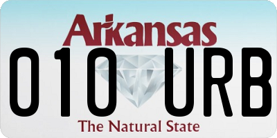 AR license plate 010URB