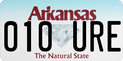 AR license plate 010URE
