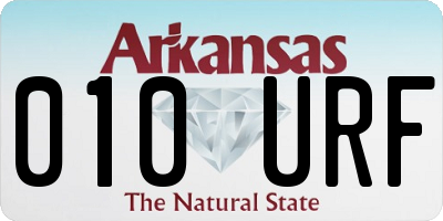 AR license plate 010URF