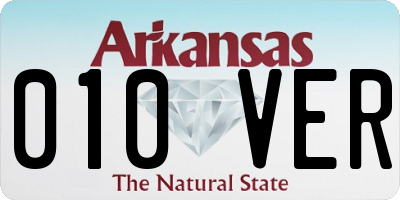 AR license plate 010VER
