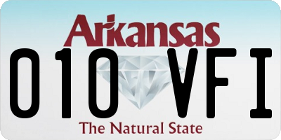 AR license plate 010VFI