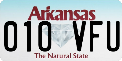 AR license plate 010VFU