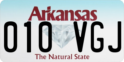 AR license plate 010VGJ