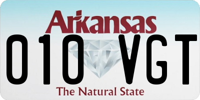 AR license plate 010VGT