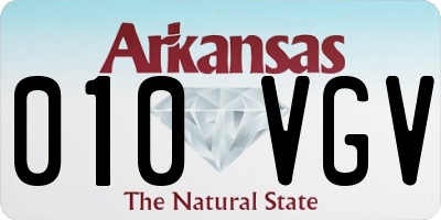 AR license plate 010VGV