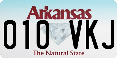AR license plate 010VKJ