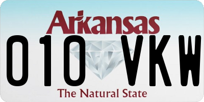 AR license plate 010VKW